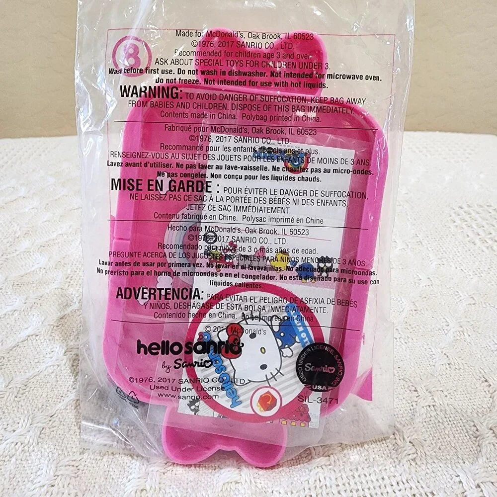 Sanrio Hello Kitty Pink TEA TRAY #8 : 2017 McDonald's Happy Meal Toy